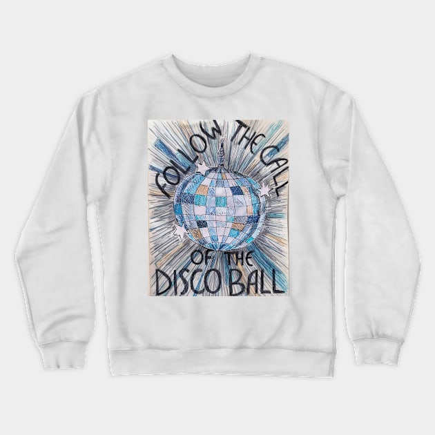 Disco Ball Crewneck Sweatshirt by seren.sancler